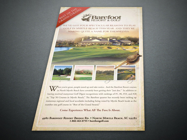 Barefoot Resort Half Page Ad