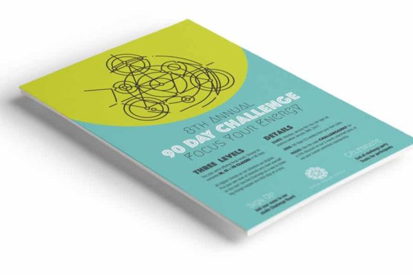90 Day Challenge Flyers - print design services - 90 Degree Design