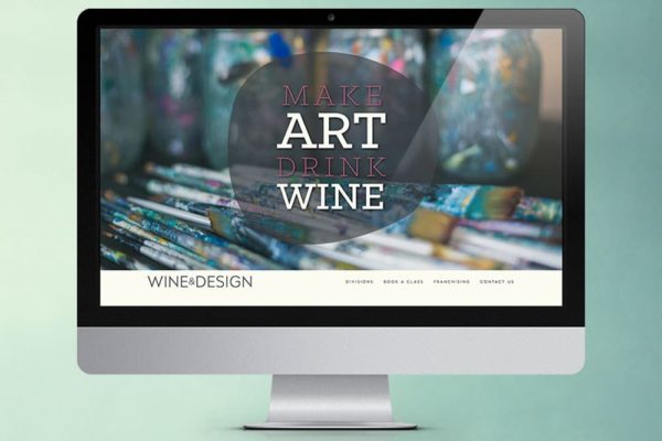 Wine and Design Website - 90 Degree Design