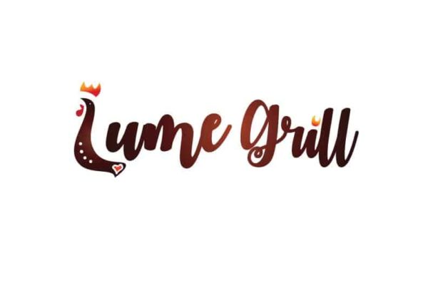 logo design - lume grill restaurant logo - 90 degree design