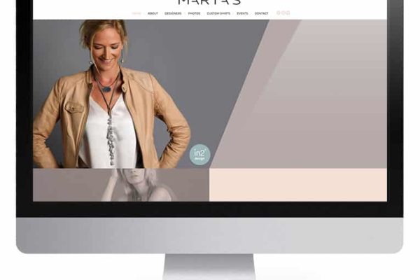 Martas Website - website design - Raleigh - 90 Degree Design