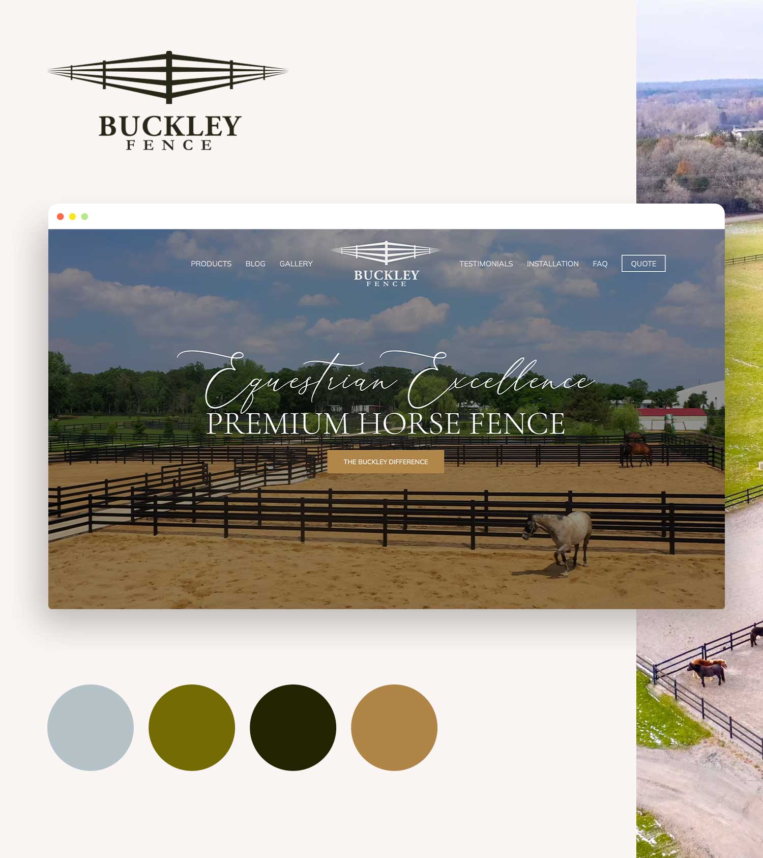Buckley Fence Website Design and Branding