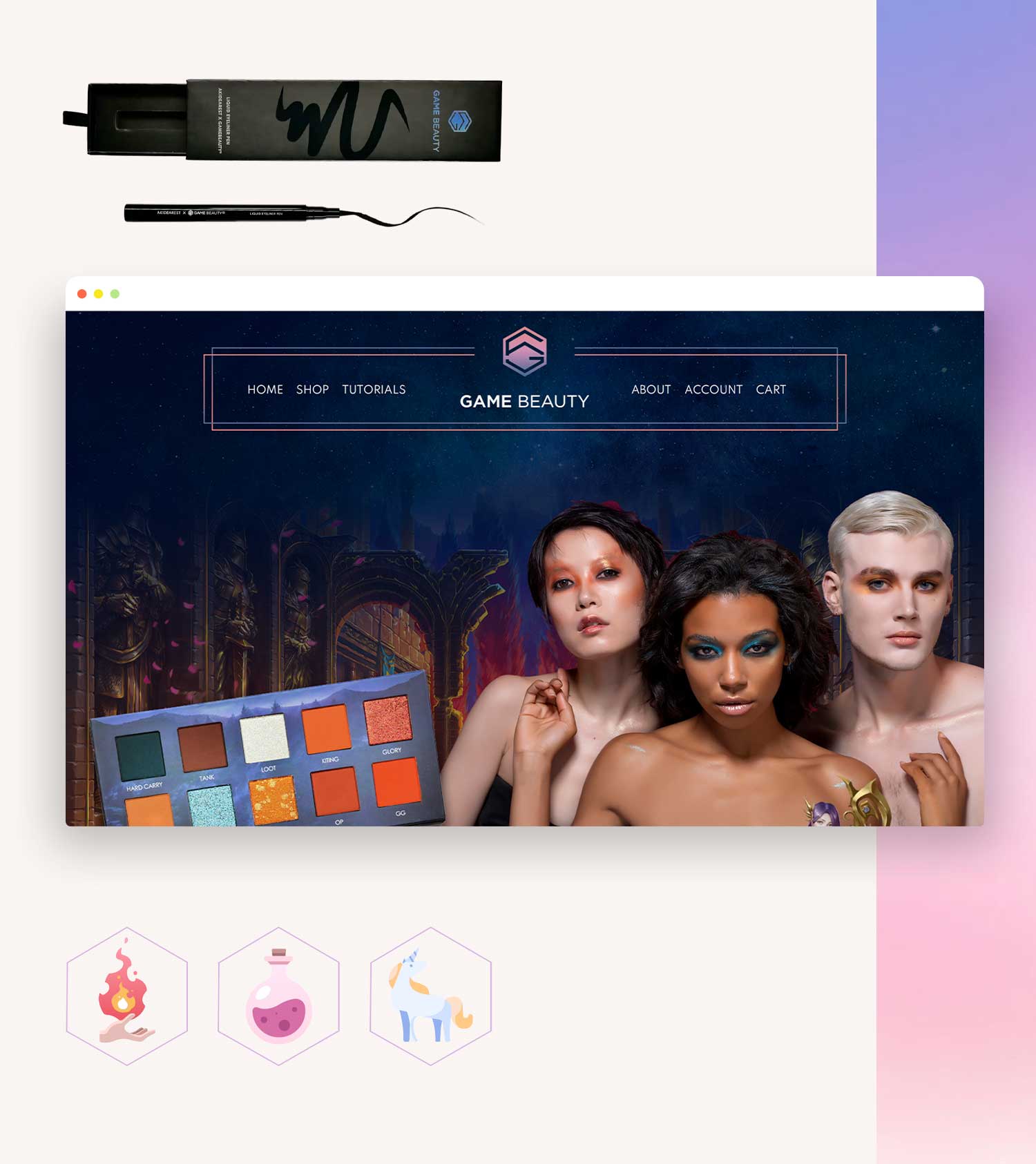 Game Beauty Website Design